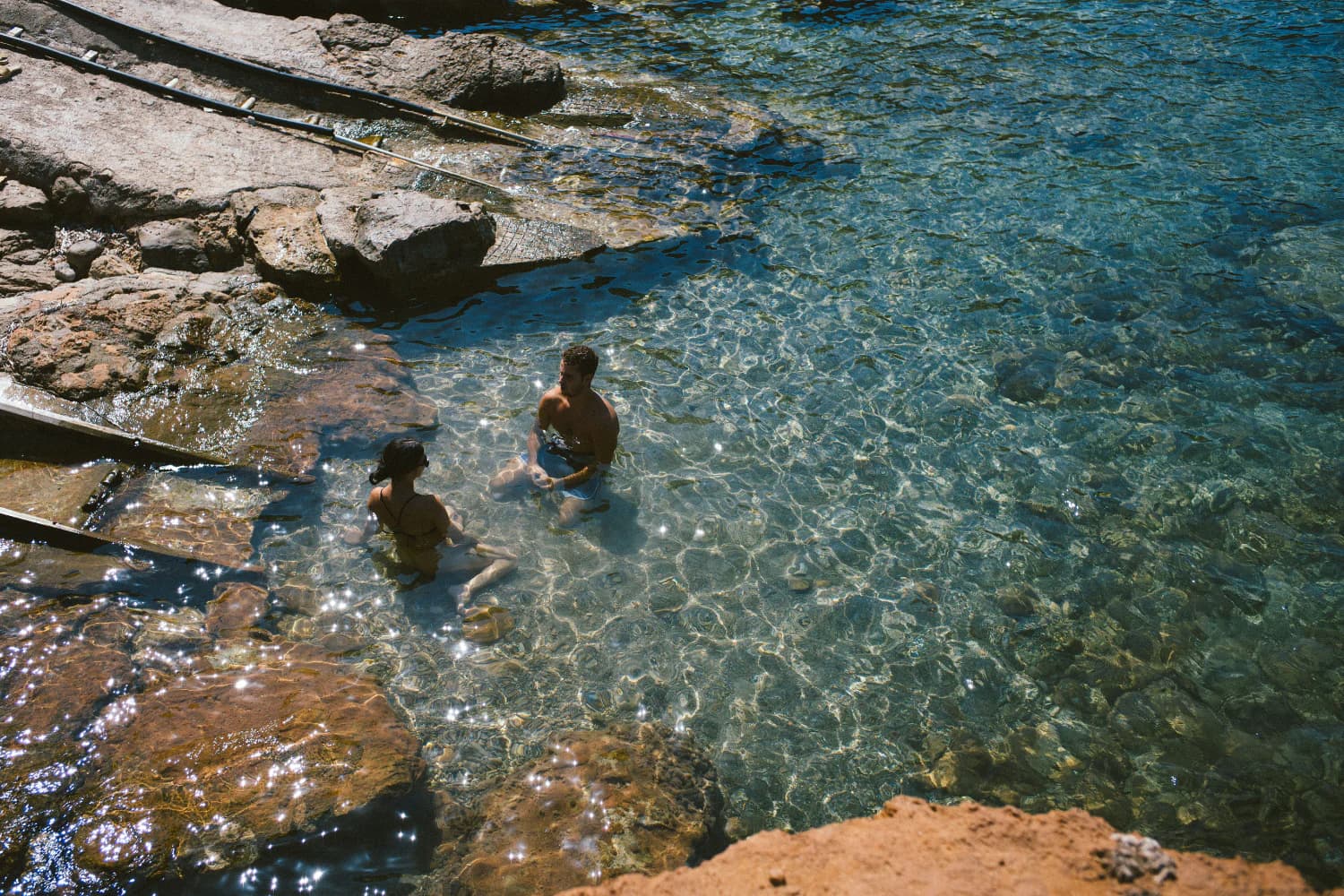 person in water